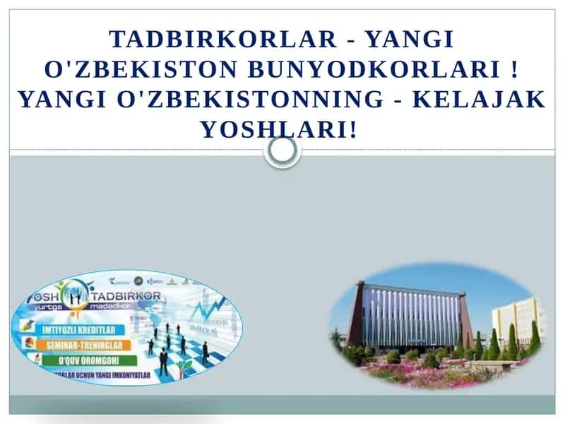 Yangi O'zbekiston Bunyodkorlari 1