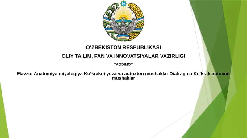 Ko'krak qafasi anatomiyasi va miologiyasi 1