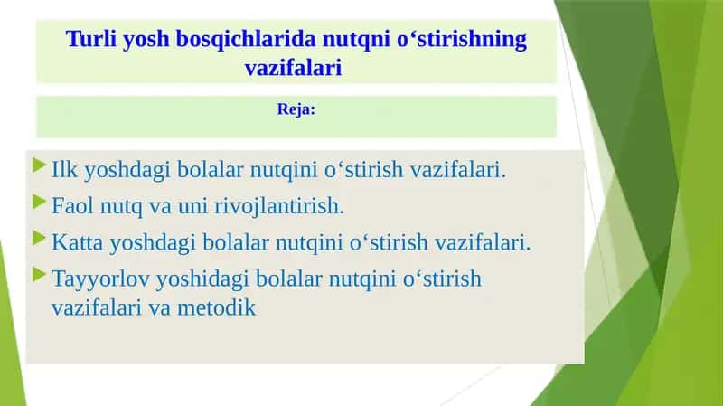 Maktabgacha ta’lim VAZIFALARI 1