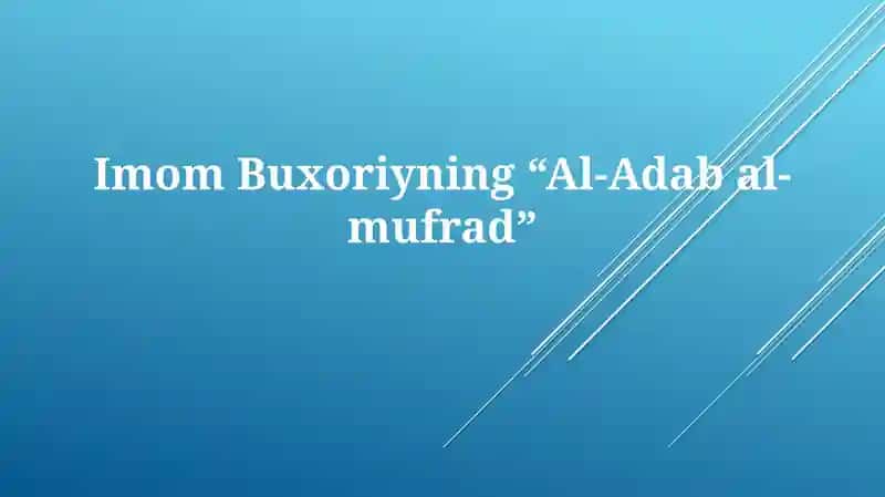 Al-Adab Al-Mufrad