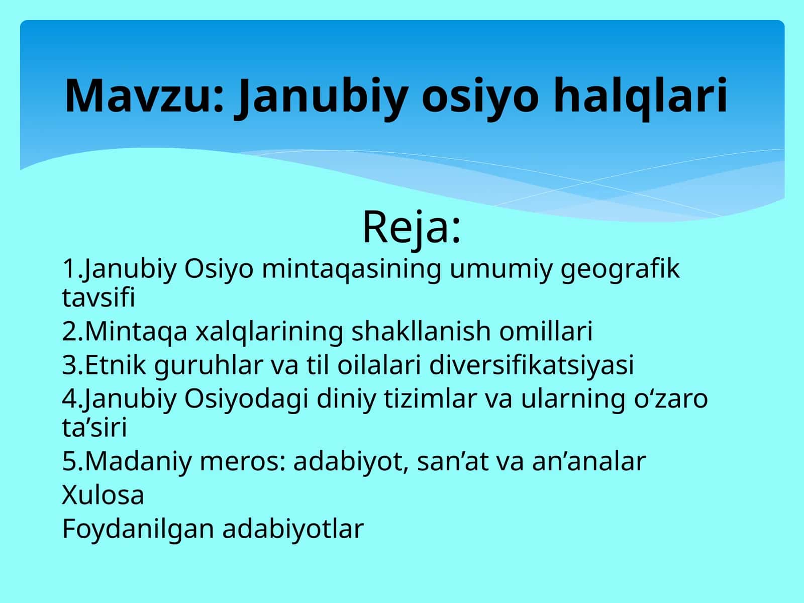 Janubiy osiyo halqlari 1
