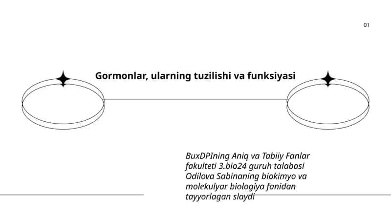 Gormonlar, ularning tuzilishi va funksiyasi 1