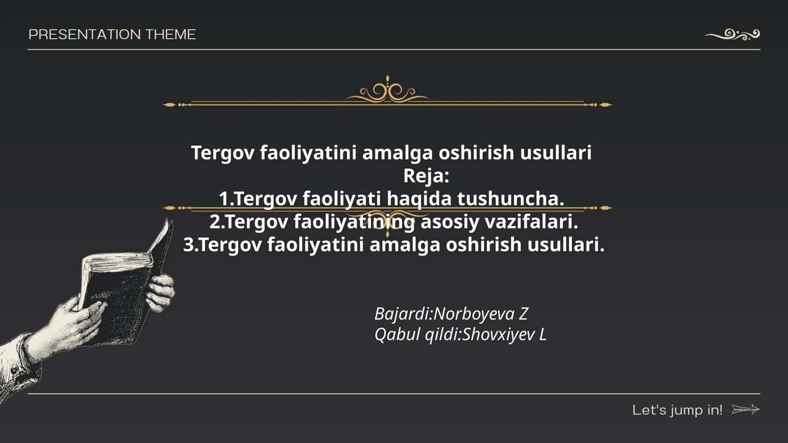 Tergov faoliyatini amalga oshirish usullari 1