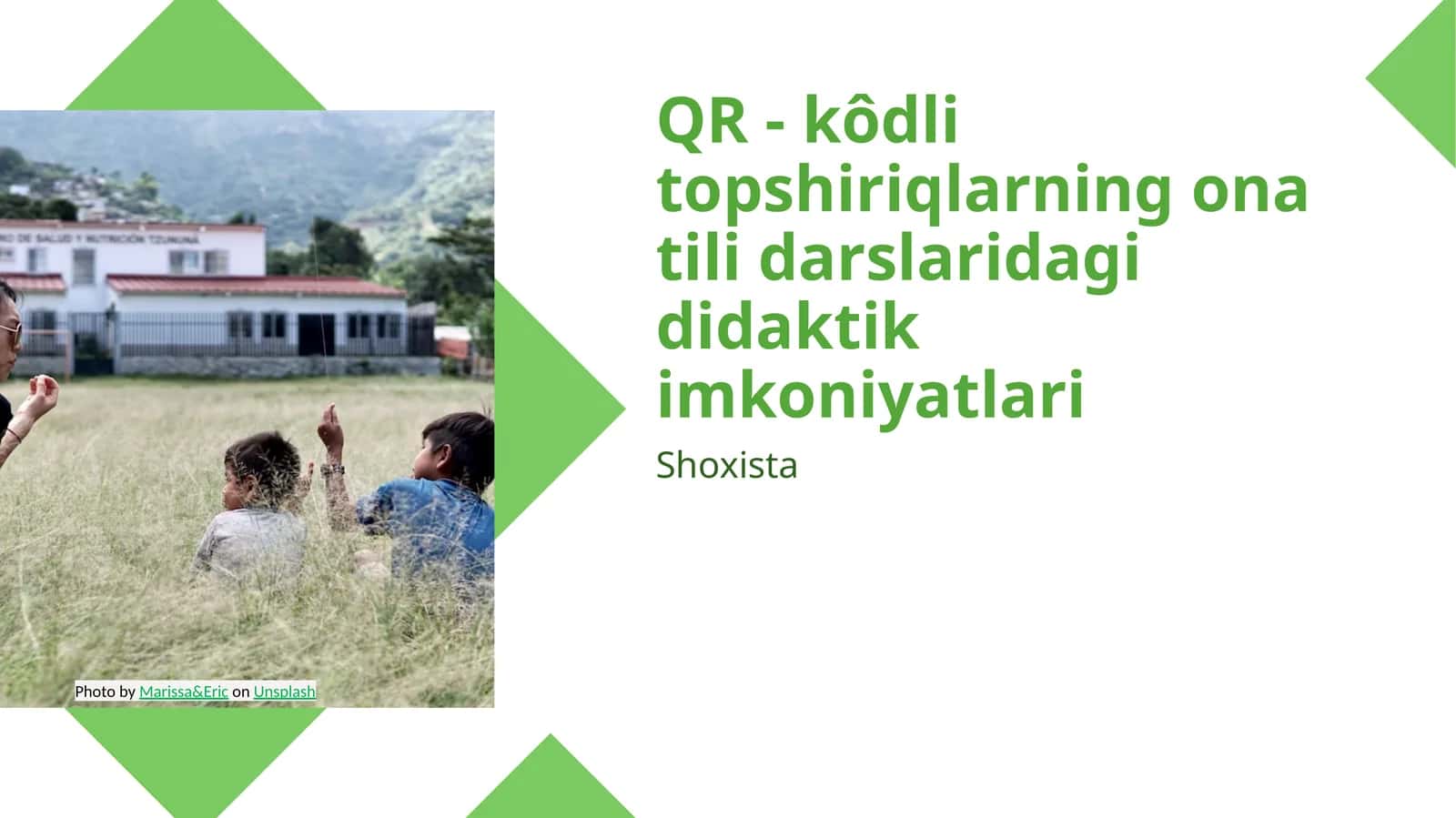 QR - kôdli topshiriqlarning ona tili darslaridagi didaktik imkoniyatlari 1