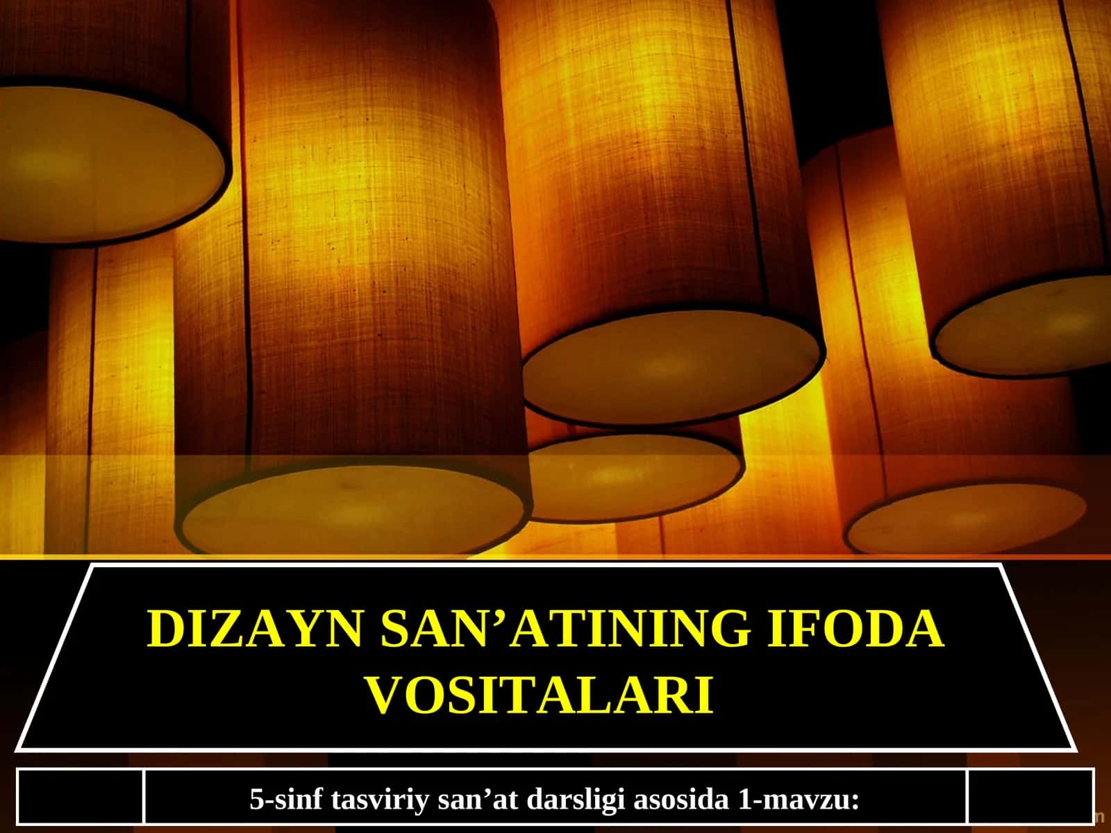 5-sinf Tasviriy san'at fanidan Dizayn san'atining ifoda vositalari taqdimoti 1