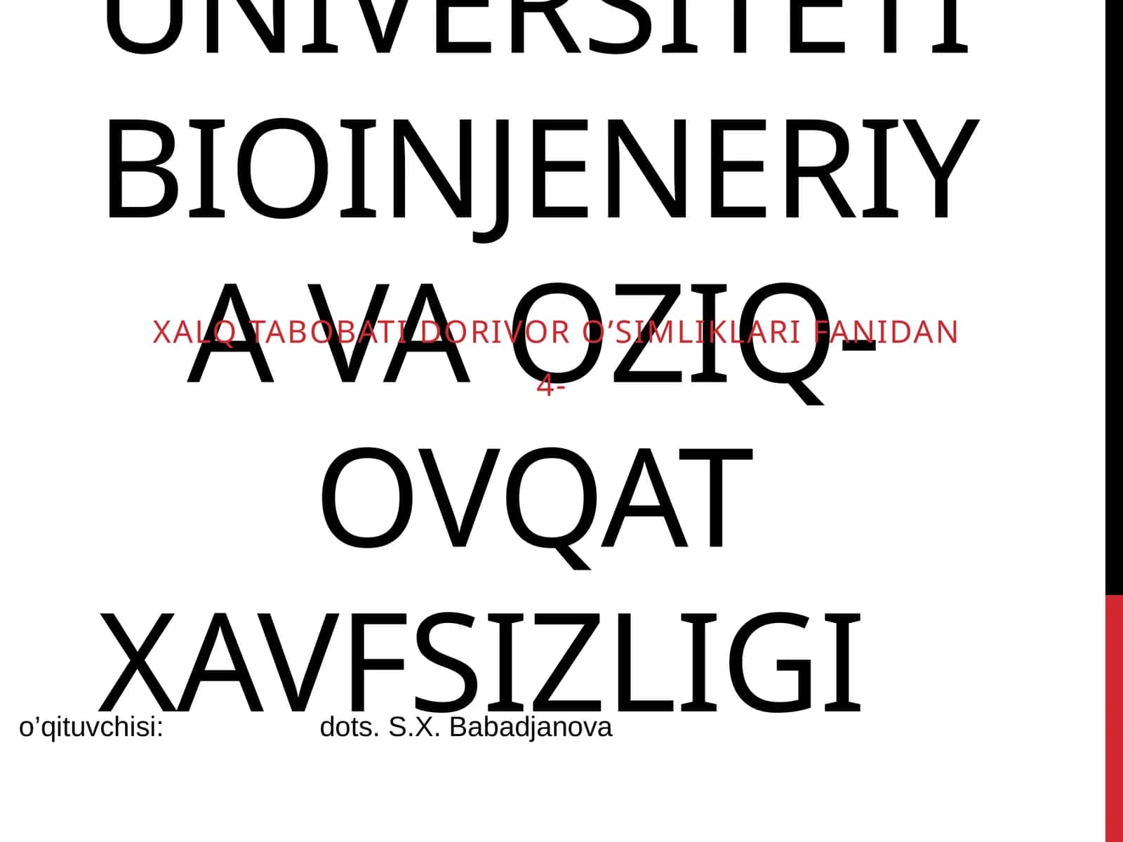 GINEKOLOGIK KASALLIKLARNI DAVOLASH UCHUN TAVSIYA ETILGAN O`SIMLIK VA YIG’MALAR 1