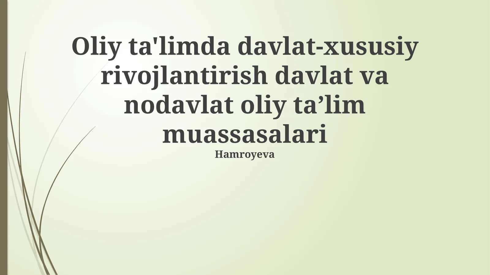 Xalqaro tajriba va eng yaxshi amaliyotlar 1