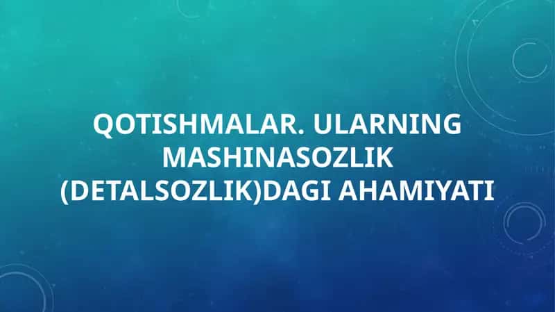 Qotishmalar 1