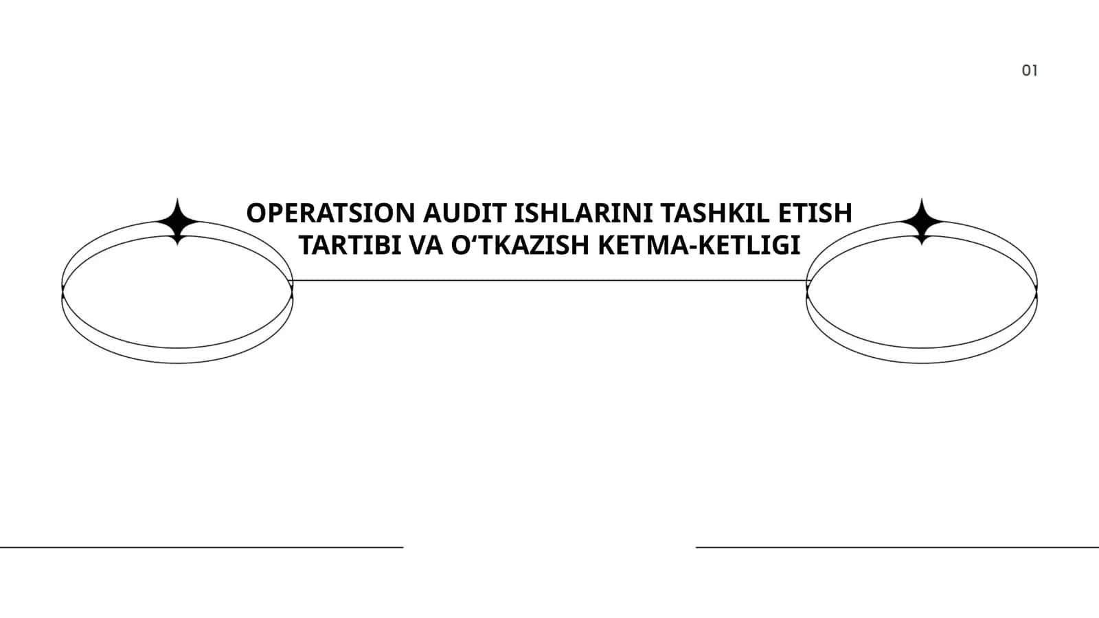 OPERATSION AUDIT ISHLARINI TASHKIL ETISH TARTIBI VA O‘TKAZISH KETMA-KETLIGI 1