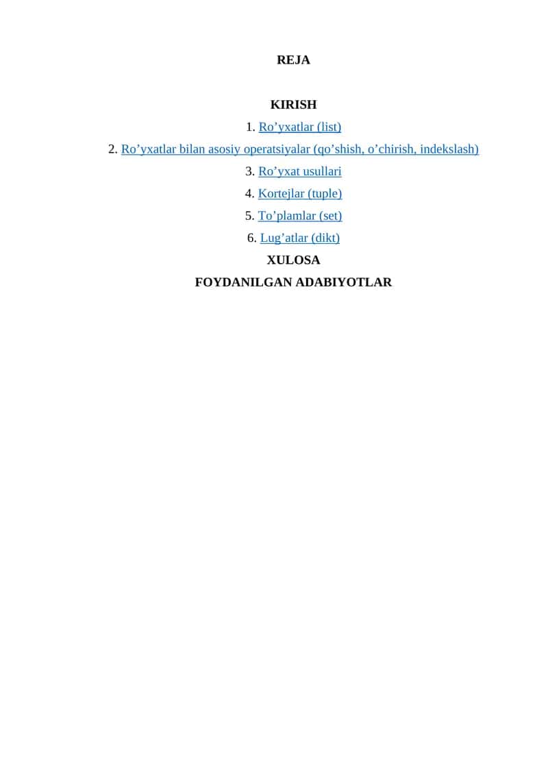 Kortejlar (tuple) 1