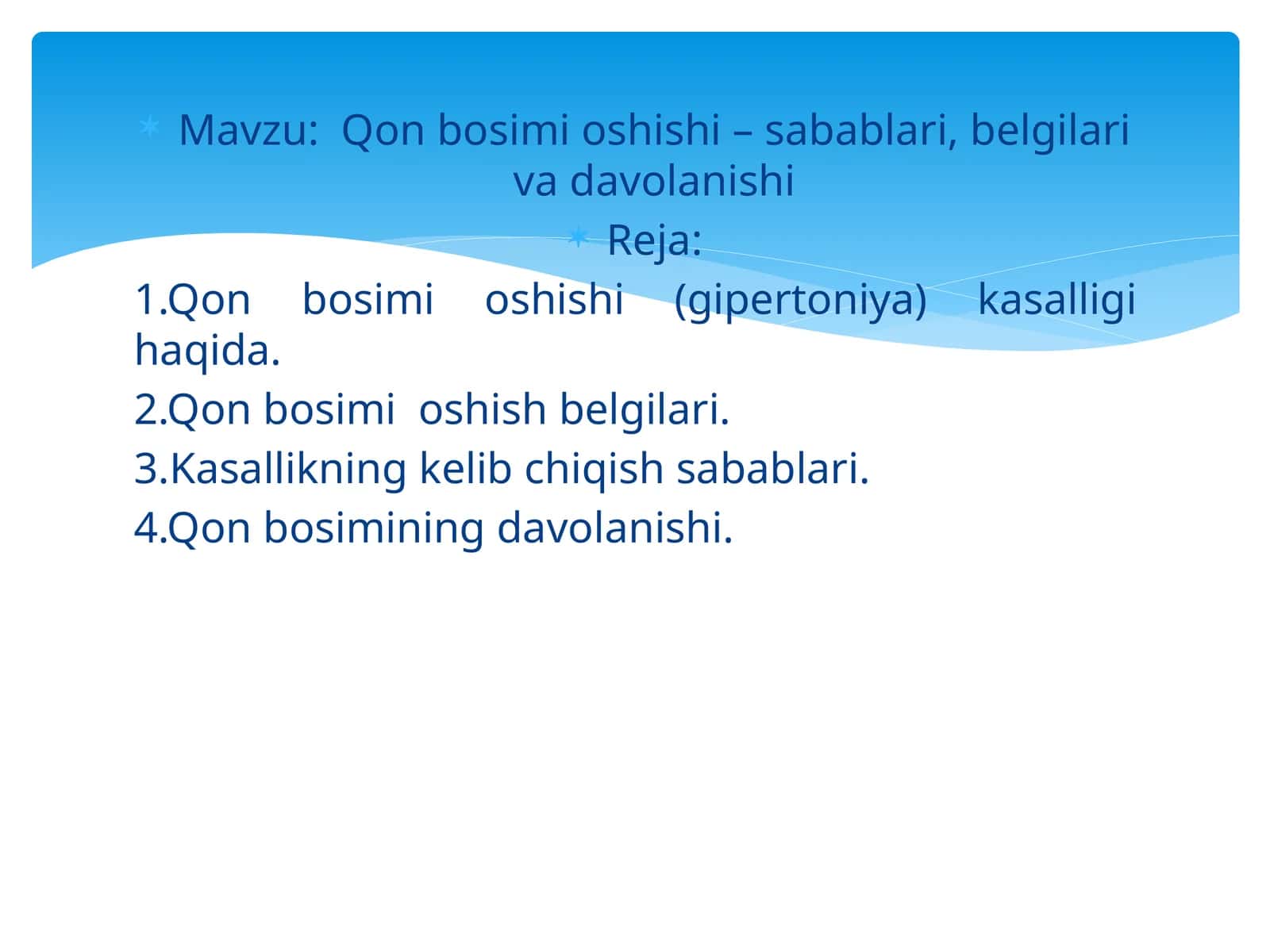 Qon bosimi oshishi – sabablari, belgilari va davolanishi 1
