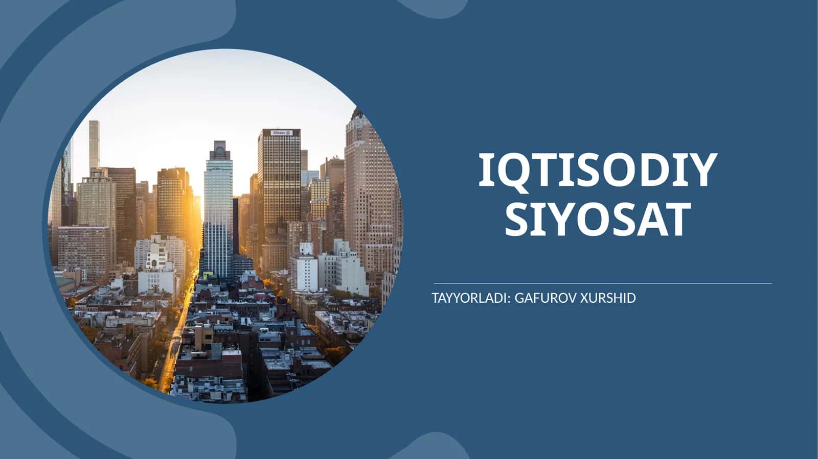 IQTISODIY SIYOSAT 1