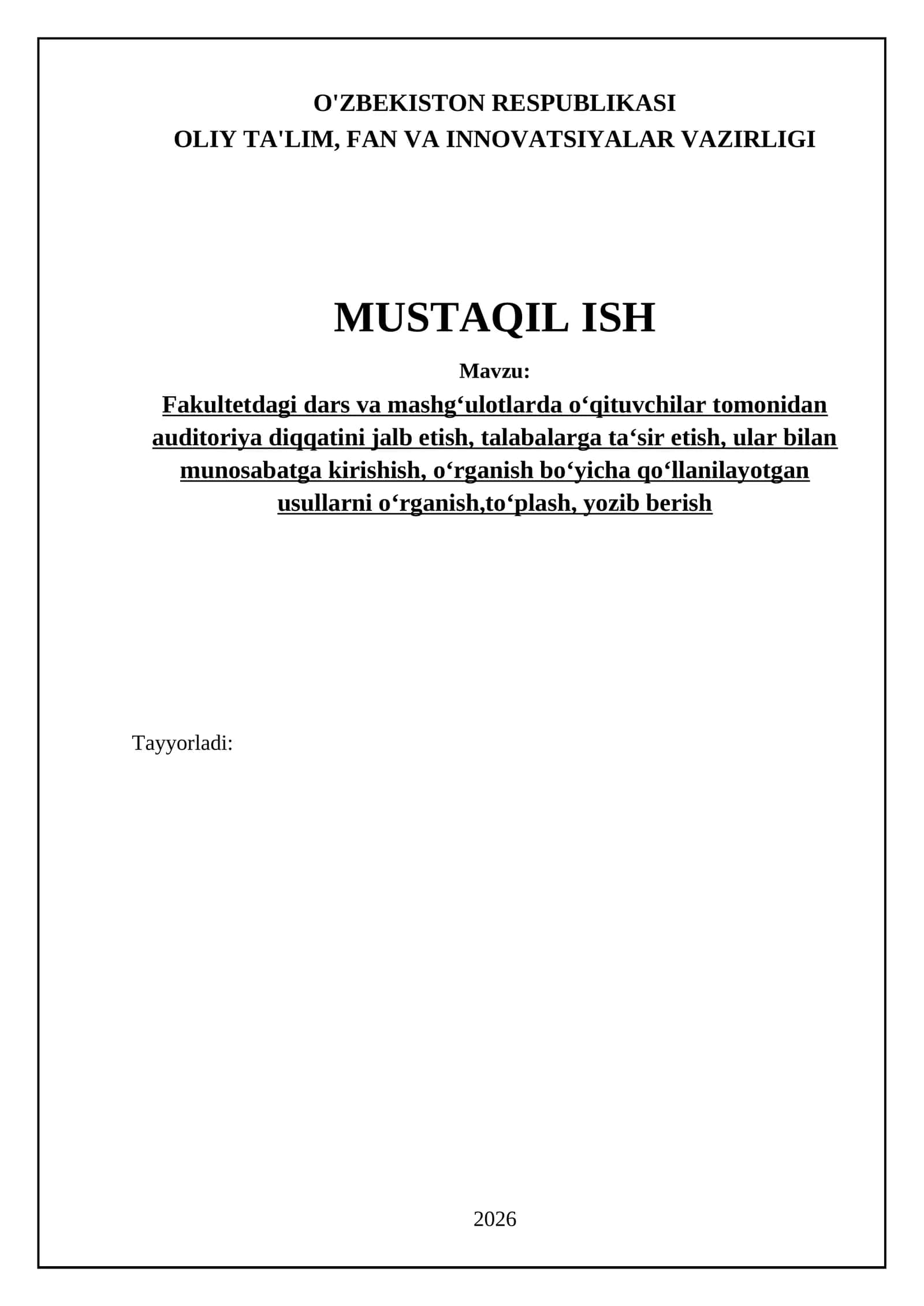 Foydalanilgan adabiyotlar 1