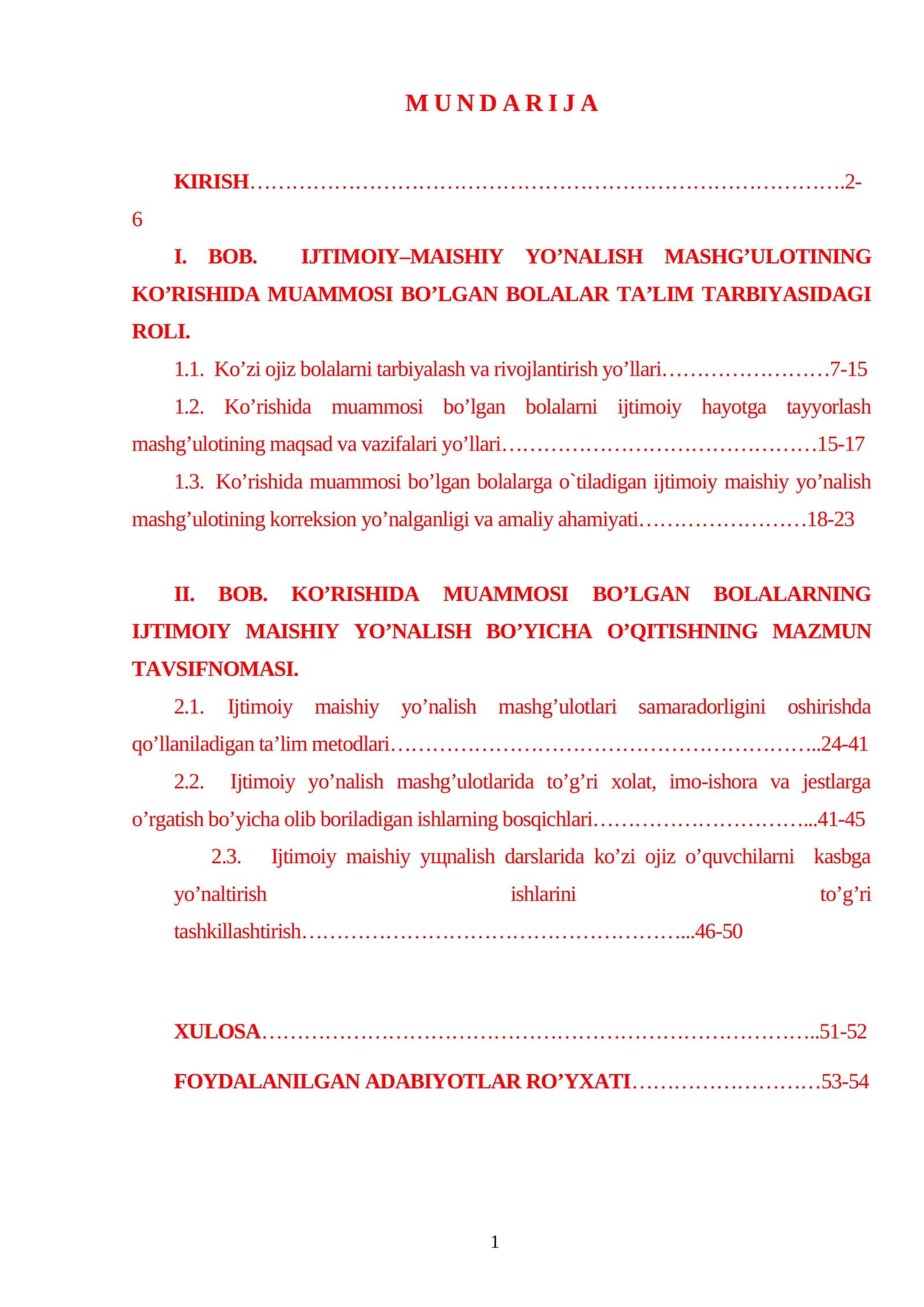Ko'rishida Muammosi Bolgan Bolalar Ta'lim Tarbiyasi 1