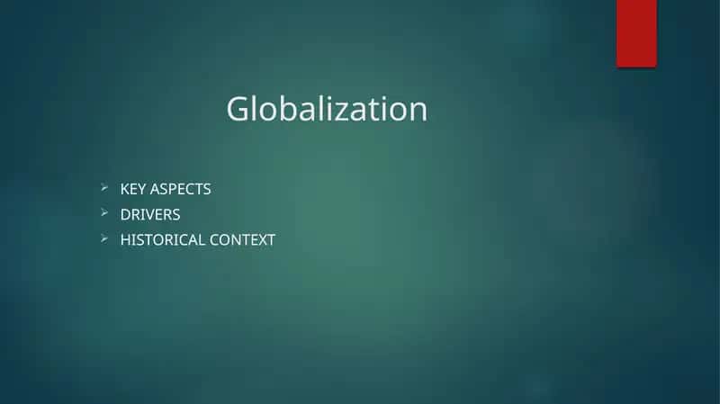 Globalization 1