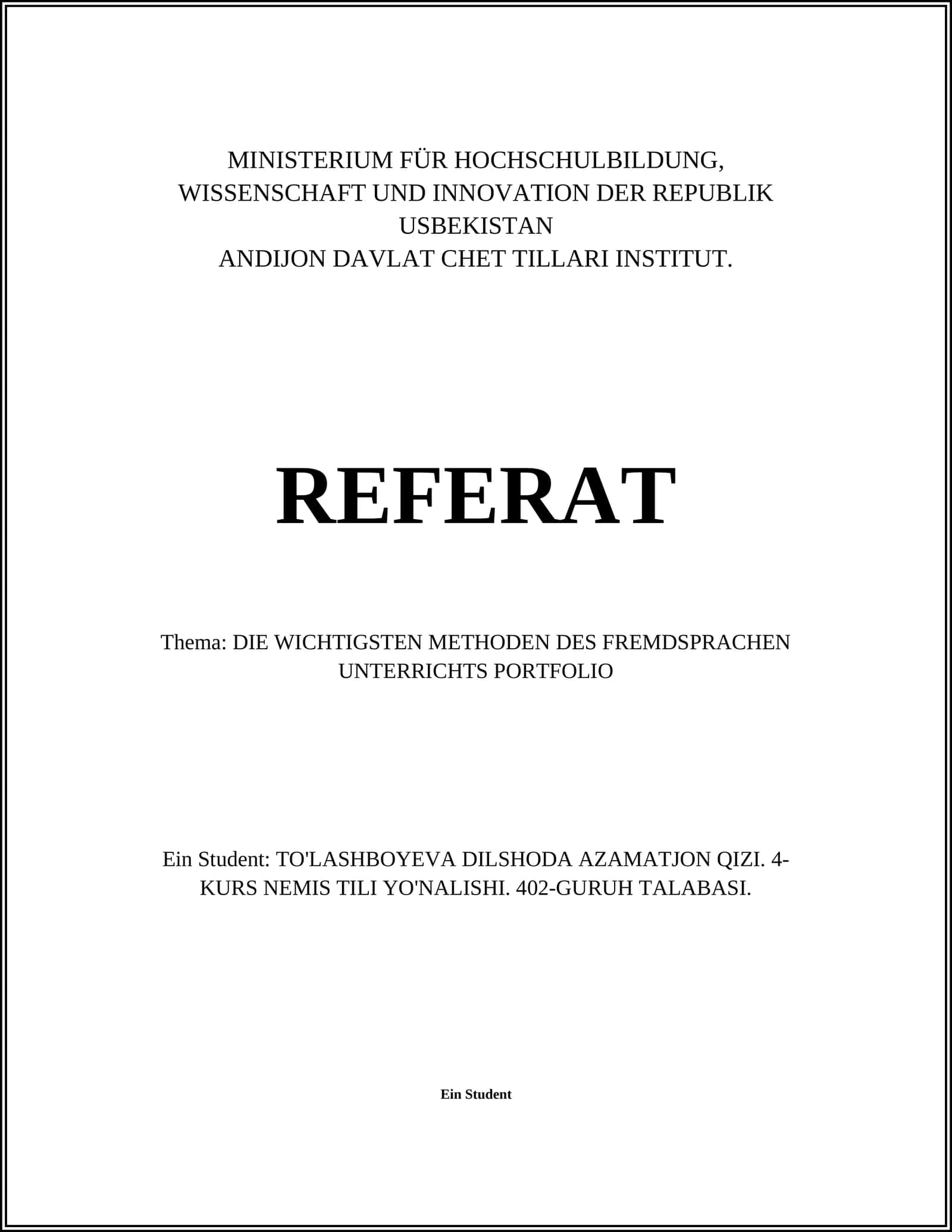 Grammatik-Übersetzungsmethode 1
