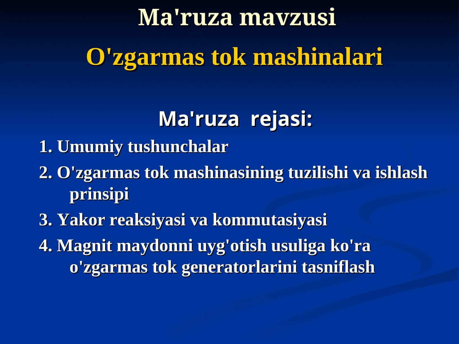 O'zgarmastokmashinalari 1