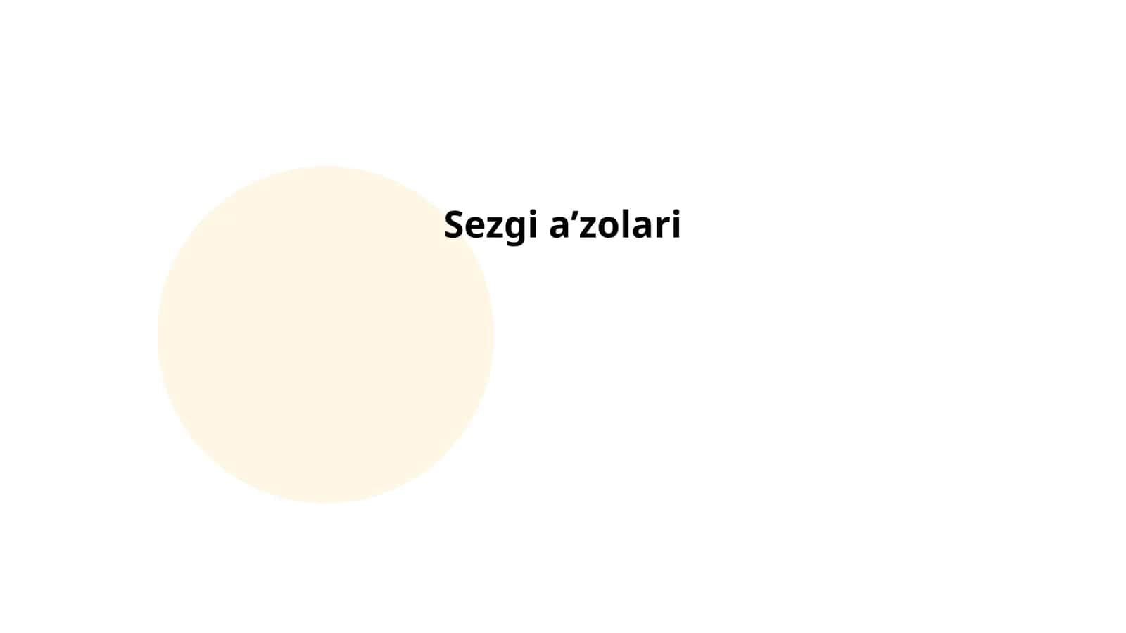 Sezgi aʼzolari 1