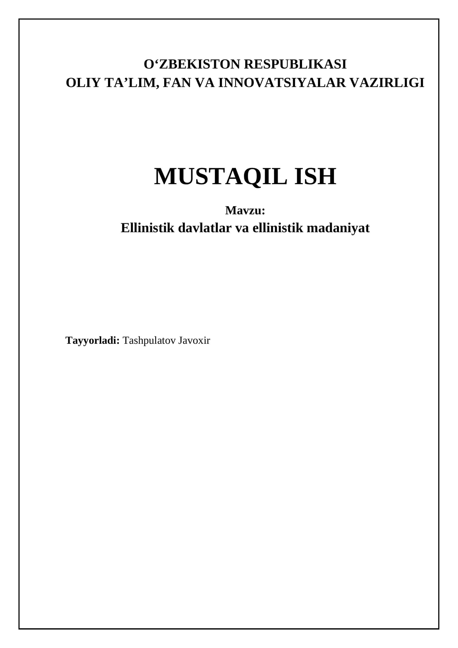 Ellinistik davlatlar va ellinistik madaniyat 1