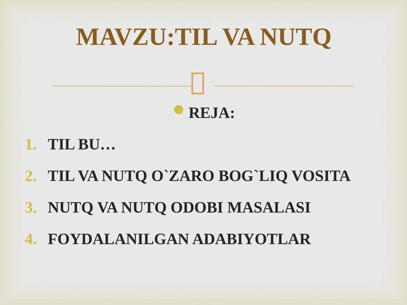 TIL VA NUTQ 1