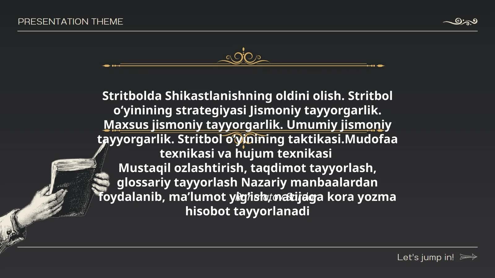Stritbolda Shikastlanishning oldini olish 1