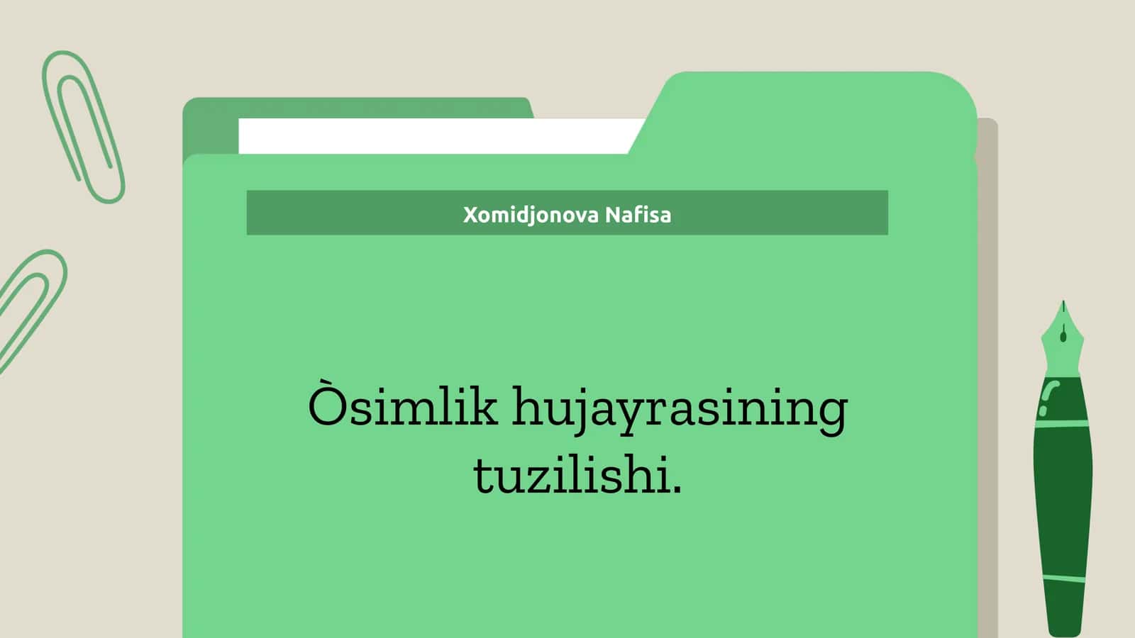 Òsimlik hujayrasining tuzilishi 1