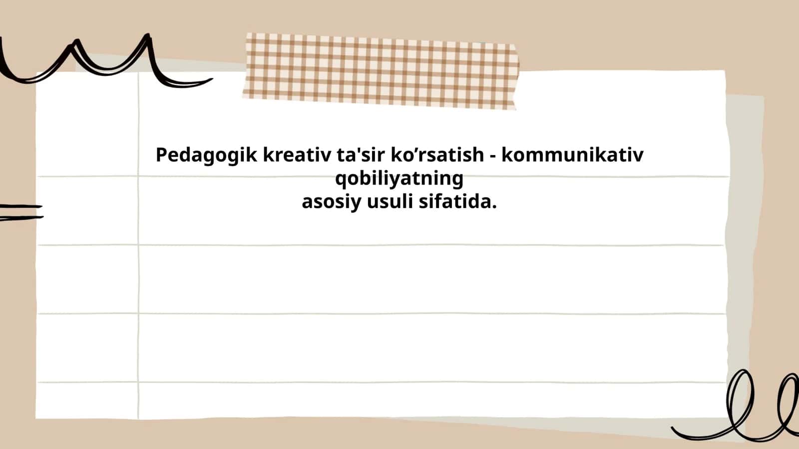 Pedagogik kreativ ta'sir ko’rsatish - kommunikativ qobiliyatning 1
