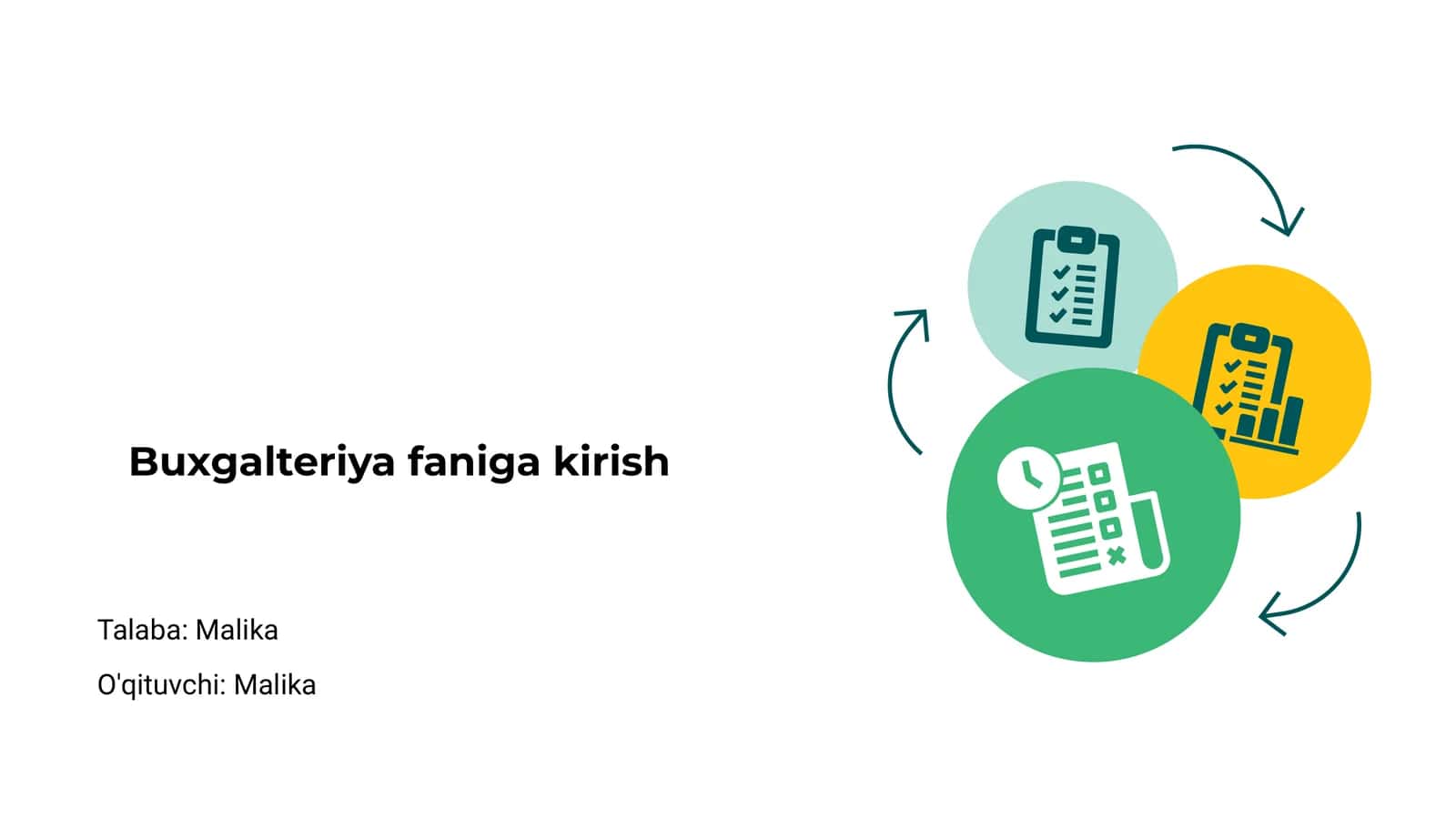 Buxgalteriya faniga kirish 1