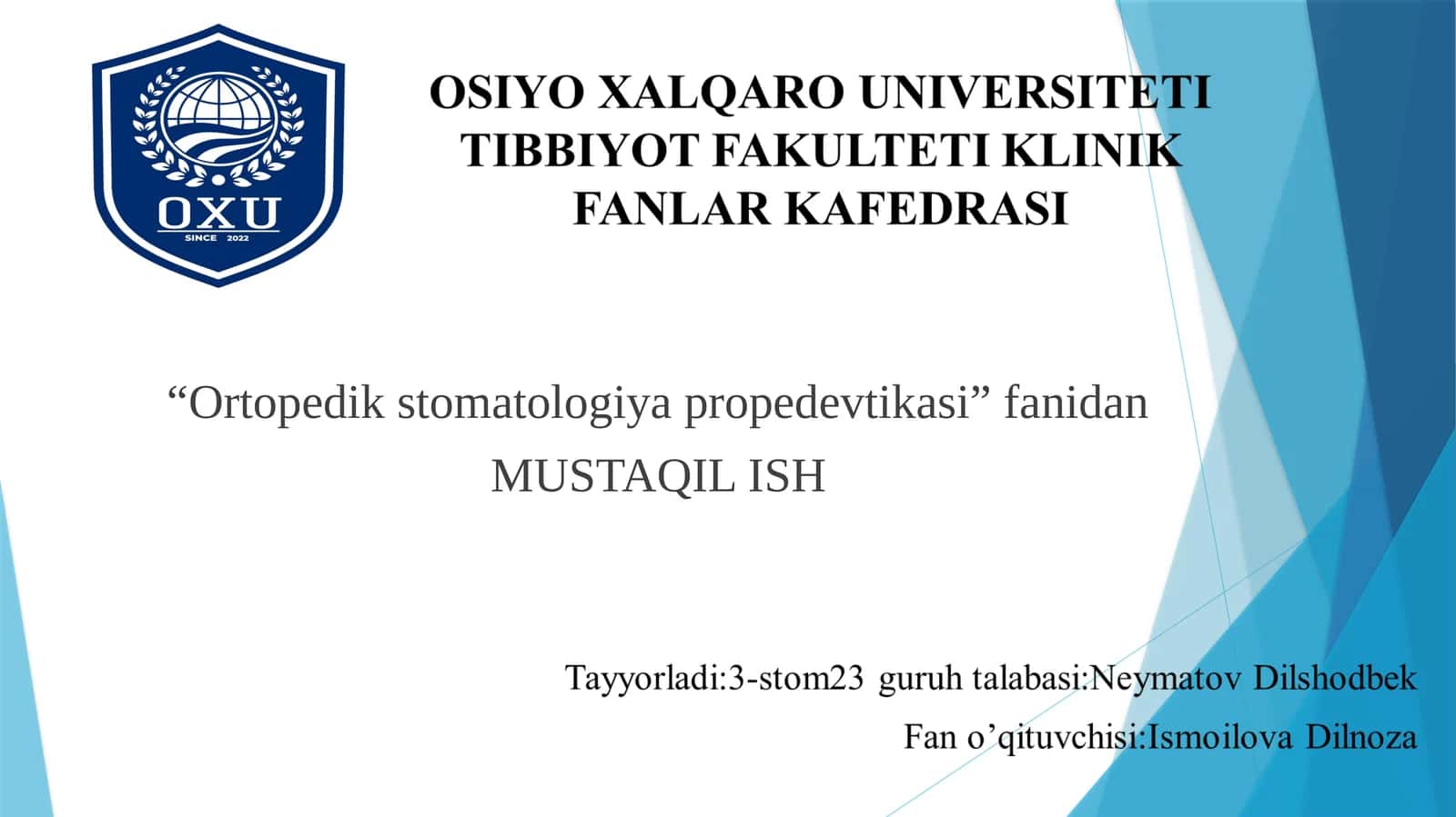 CAD/CAM texnologiyasI 1