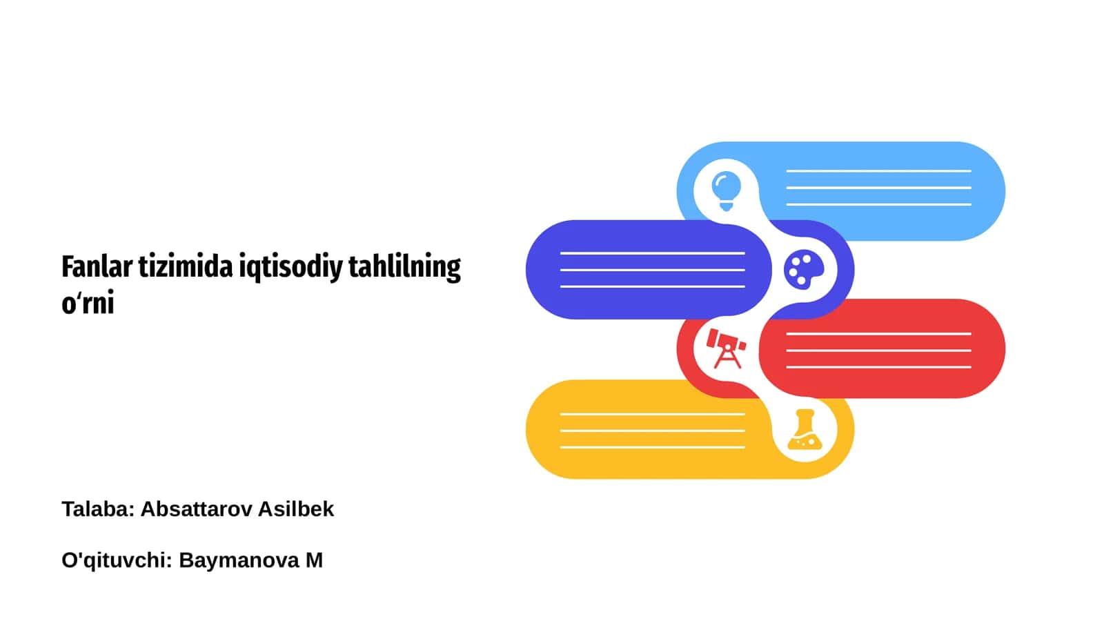 Fanlar tizimida iqtisodiy tahlil 1