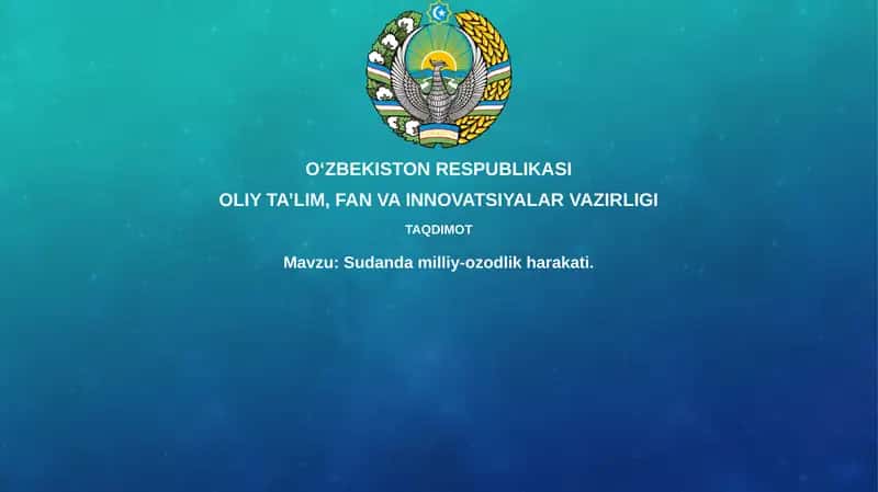 Sudan milliy ozodlik harakati 1