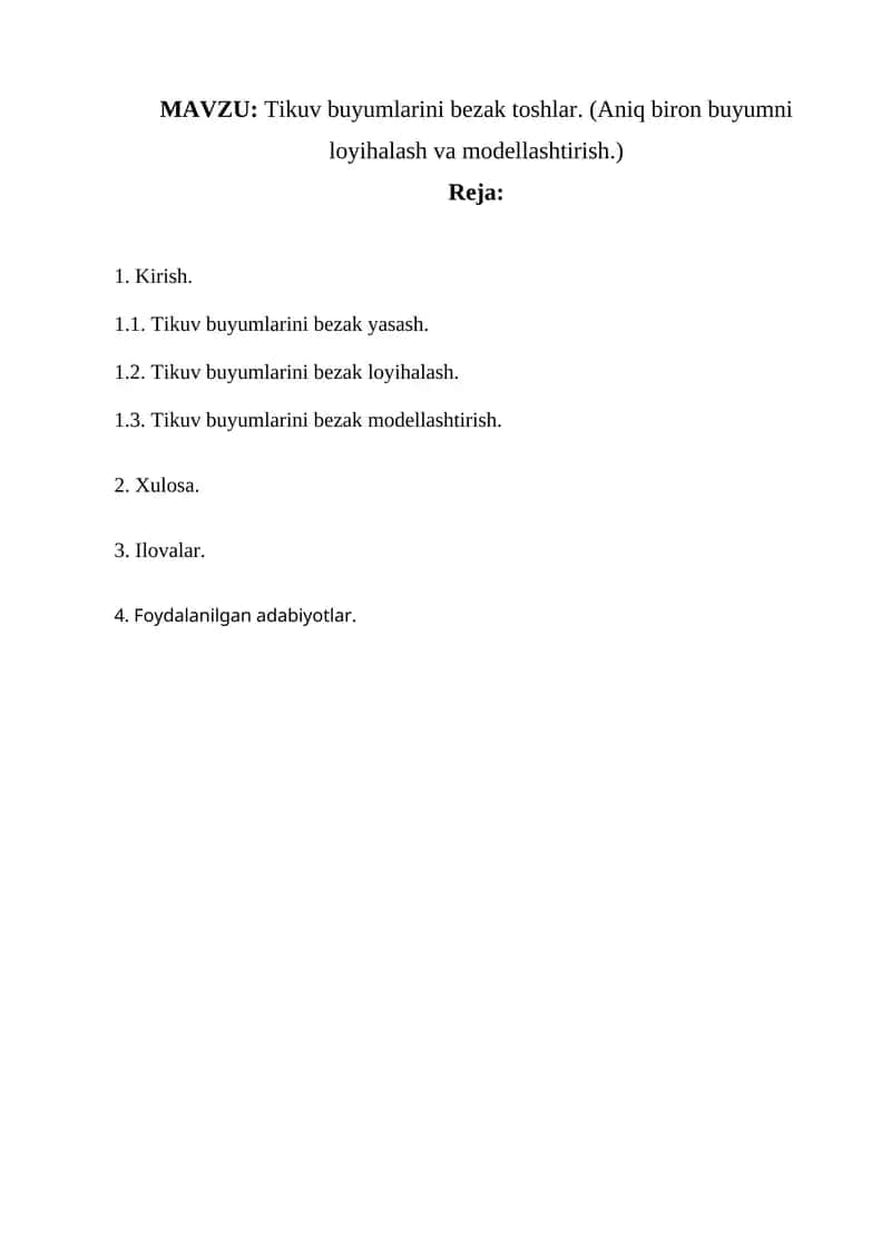 Tikuv buyumlarini bezak toshlar 1