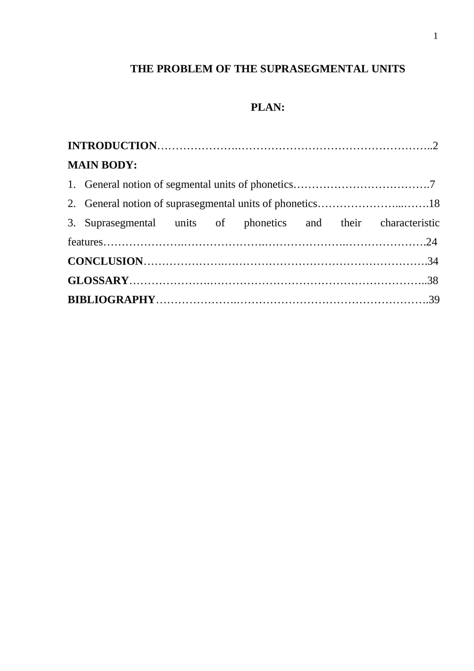 ﻿﻿﻿The problem of the suprasegmental units 1