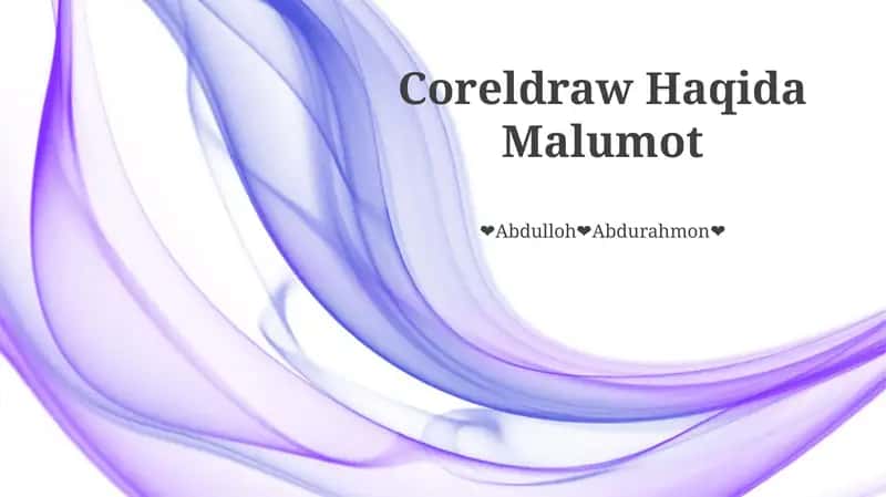 CorelDRAW 1