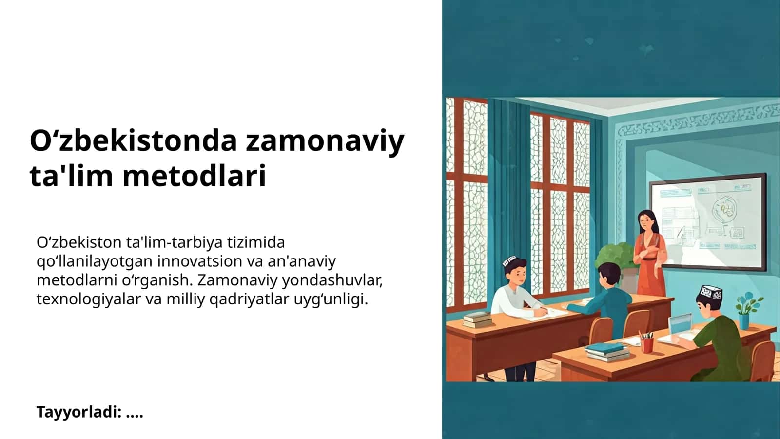 O‘zbekistonda zamonaviy ta'lim metodlari 1