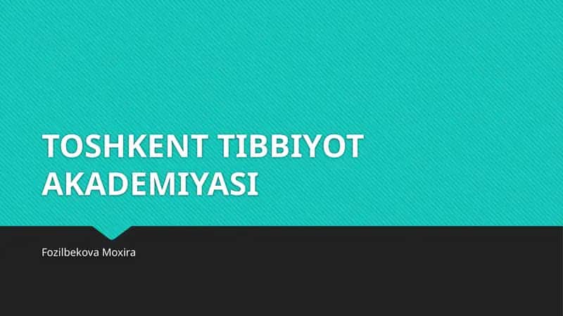 Fibrinoliz. Antikoagulyant Tizim 1
