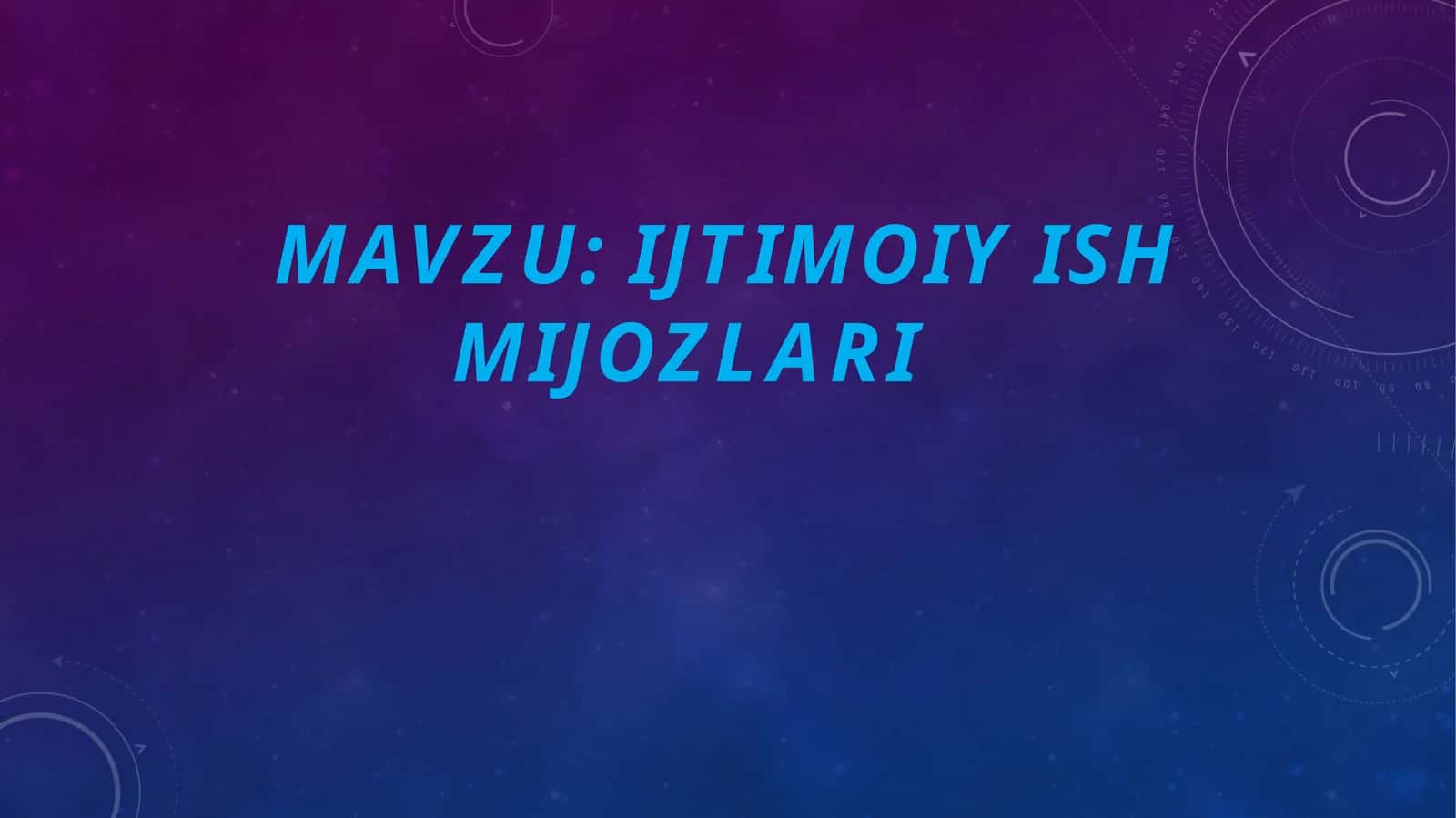 Ijtimoiy ish mijozlari 1