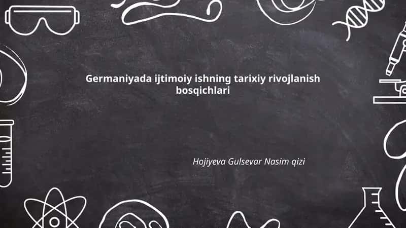 Germaniyada ijtimoiy ishning tarixiy rivojlanish bosqichlari 1