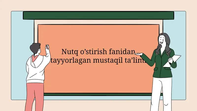Nutq o’stirish fanidan tayyorlagan mustaqil taʼlimi 1