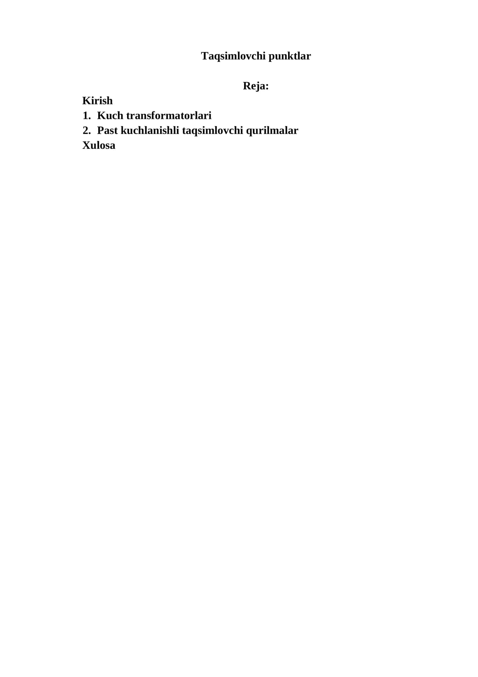 Taqsimlovchi punktlar 1