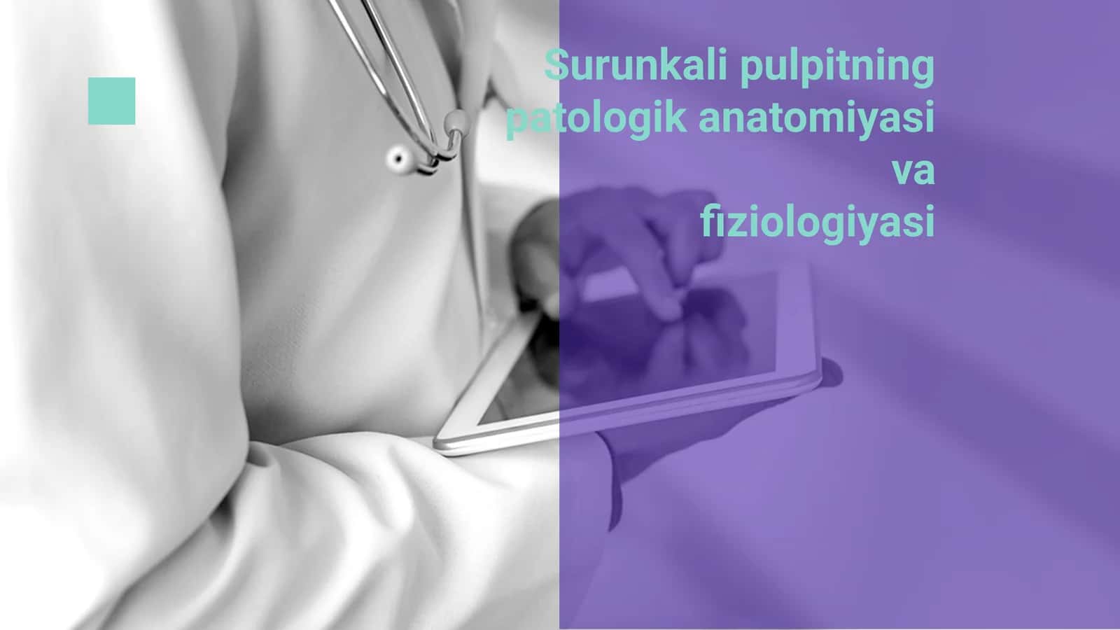 Surunkali pulpitning patologik anatomiyasi va fiziologiyasi 1