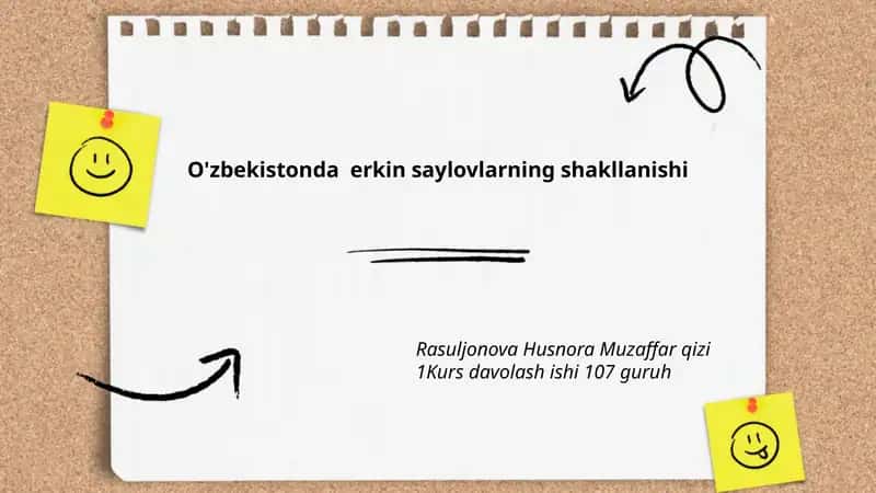 O'zbekistonda erkin saylovlarning shakllanishi 1