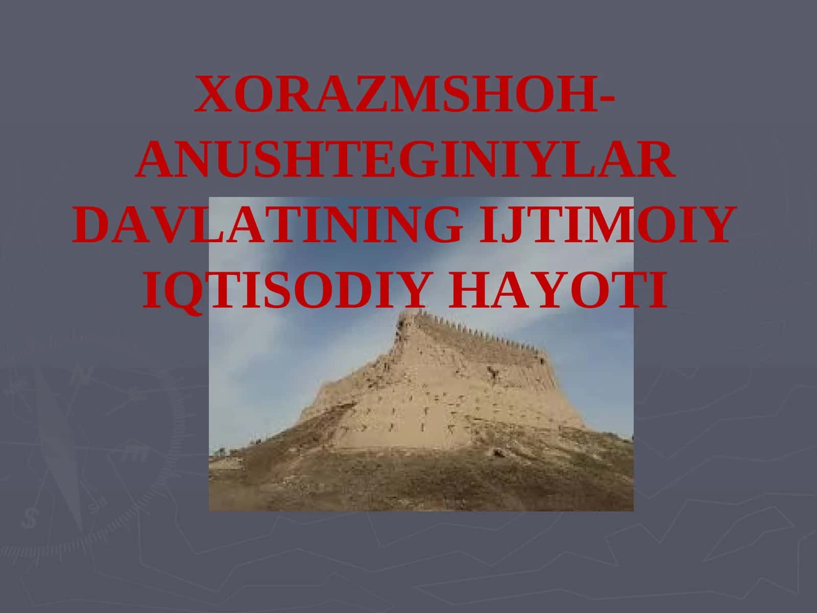 Xorazmshoh-Anushteginiylar Davlatining Ijtimoiy Iqtisodiy Hayoti 1
