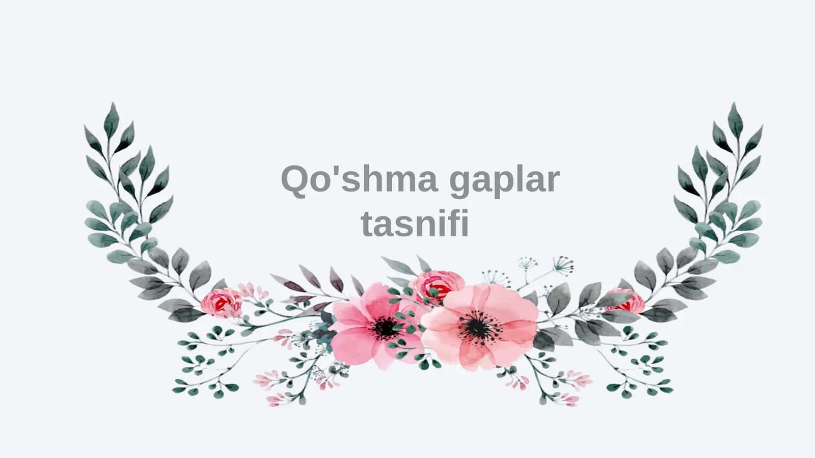 Qo'shma gaplar tasnifi 1