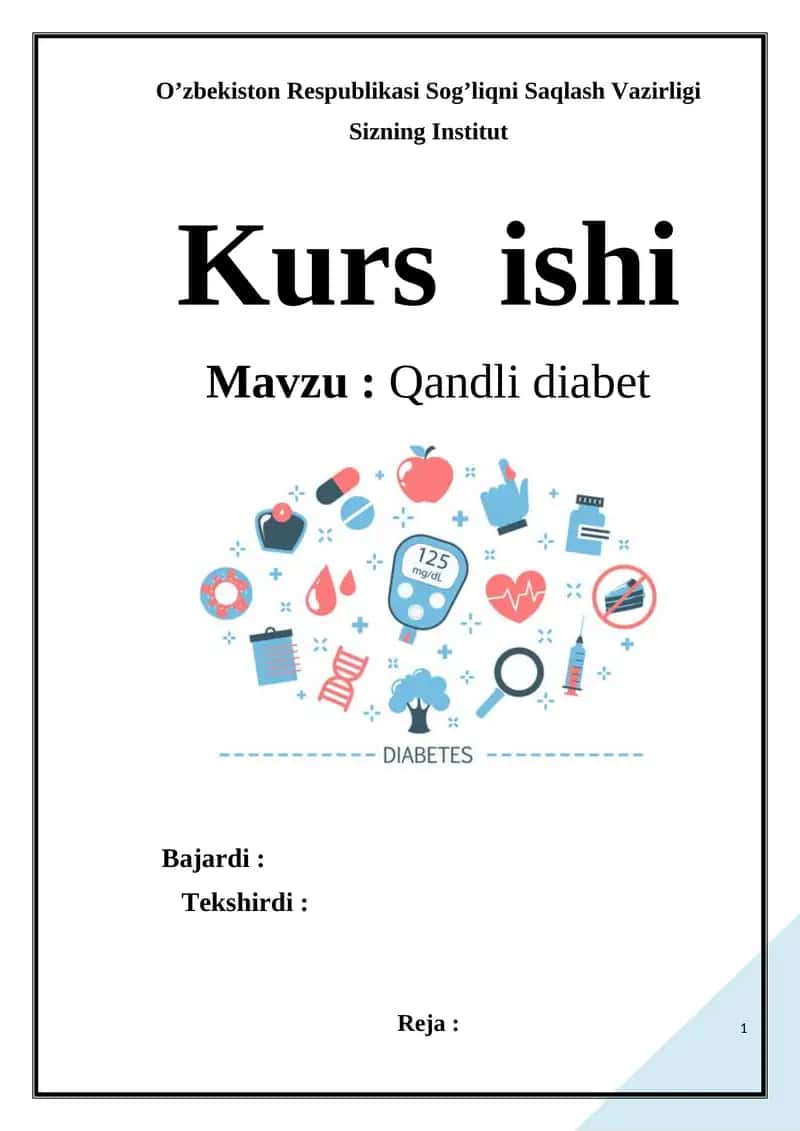 Qandli diabet 1