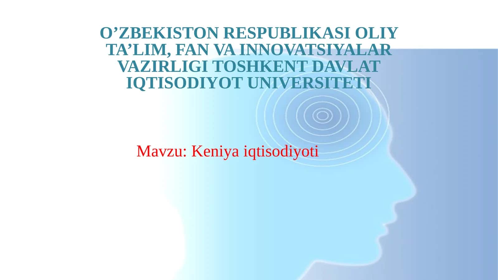 Keniya iqtisodiyoti 1