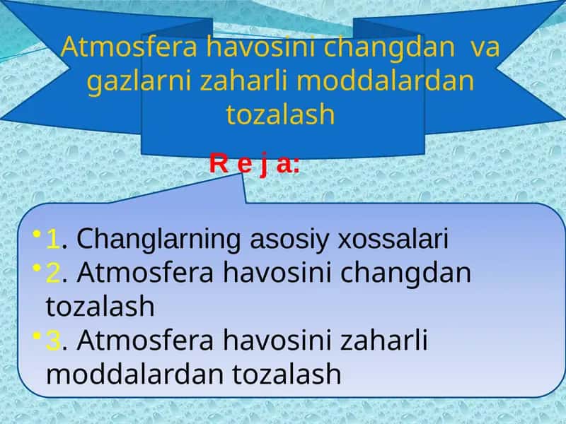Ekologiya va atrof-muhitni muhofaza qilish asoslari 1