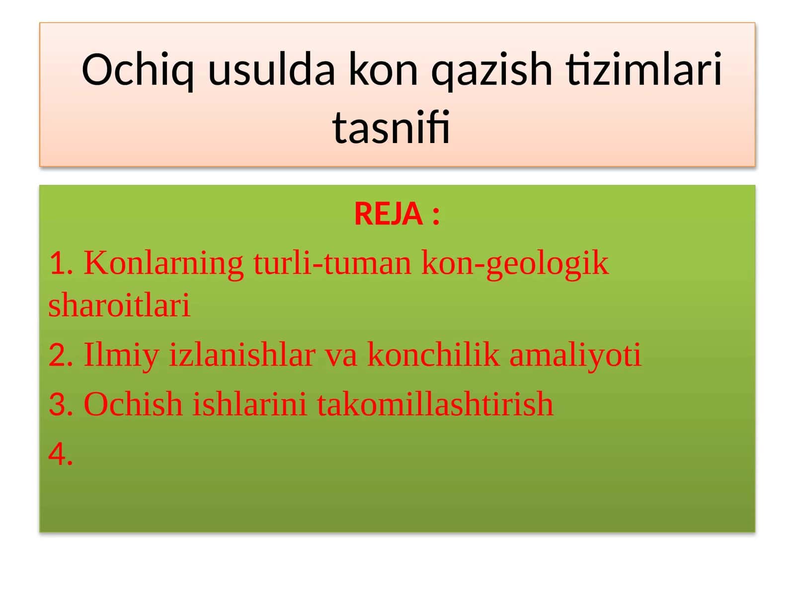 Konlarning turli-tuman kon-geologik sharoitlari 1