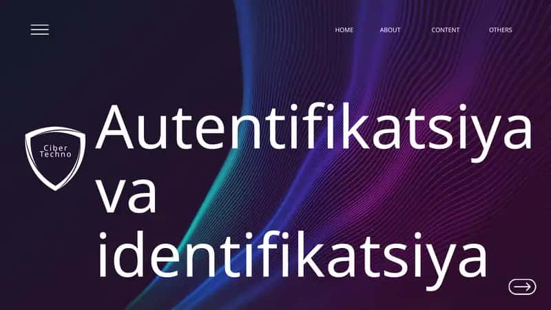 Autentifikatsiya va identifikatsiya 1