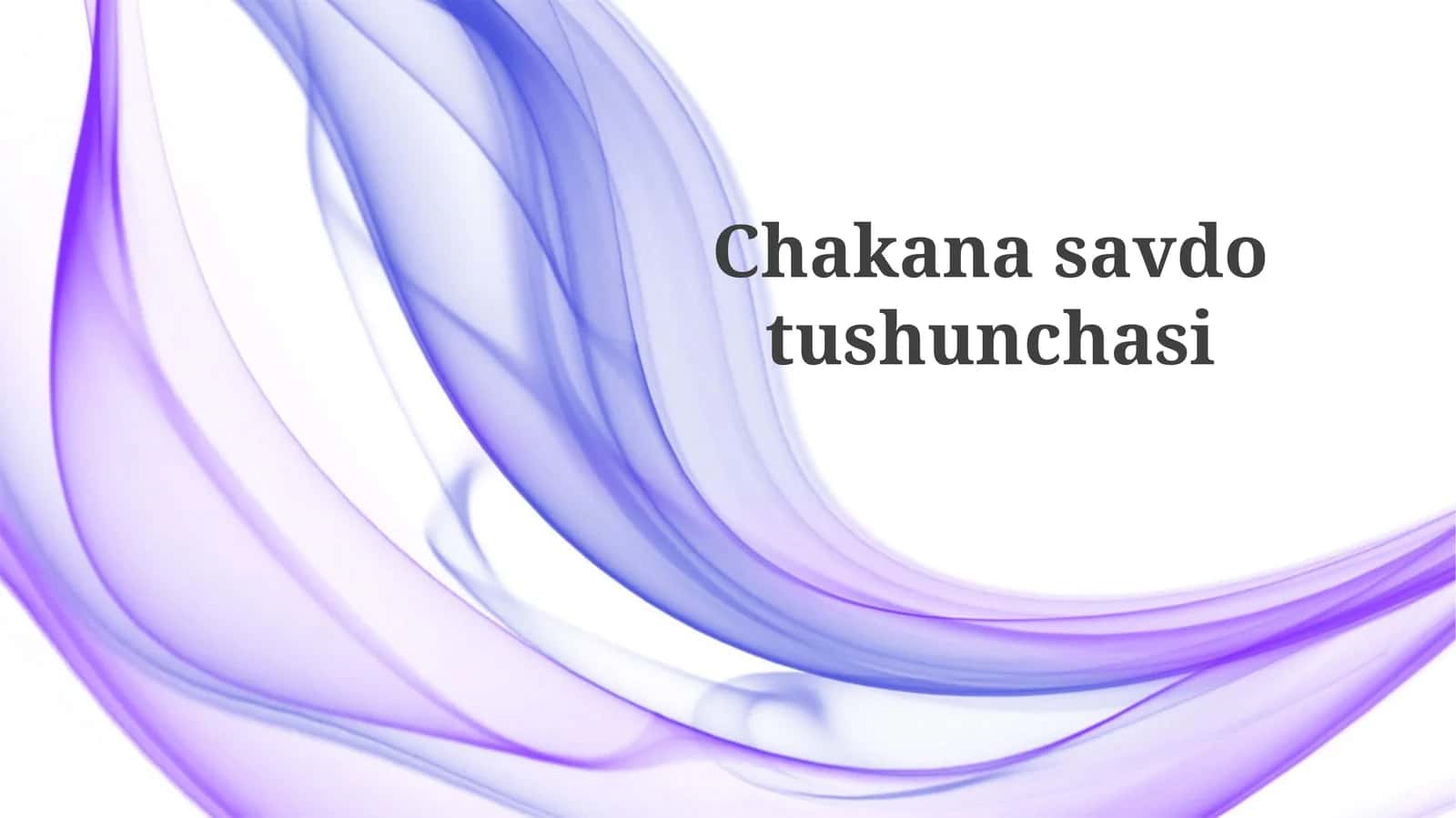 Moliyaviy Ko'rsatkichlar 1